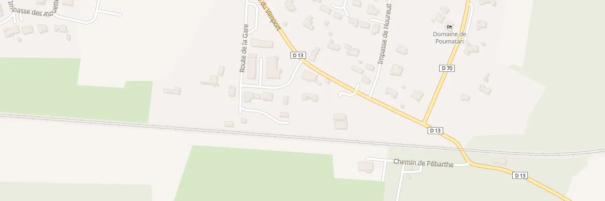 Plan du 290 Rte de la Gare à Rivière-Saas-et-Gourby