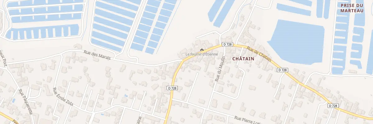 Plan du 1 Rue de Chatain à Bourcefranc-le-Chapus