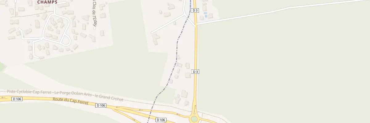 Plan du 101 Rue du Gen de Gaulle à Arès