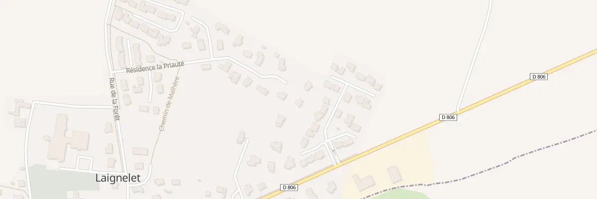 Plan du 16 Lot Priaute à Laignelet