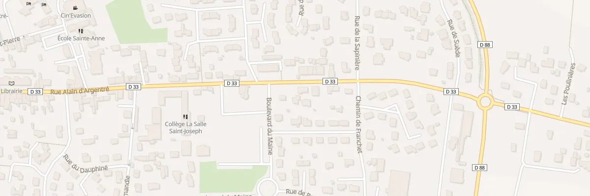 Plan du 66D Rue Alain d’Argentré à Argentré-du-Plessis