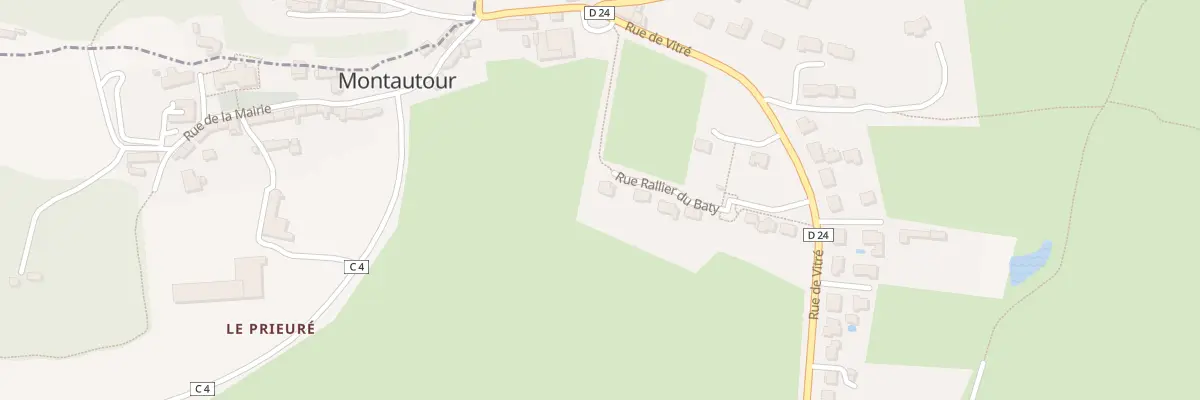 Plan du 16 Rue Rallier du Baty à Montautour