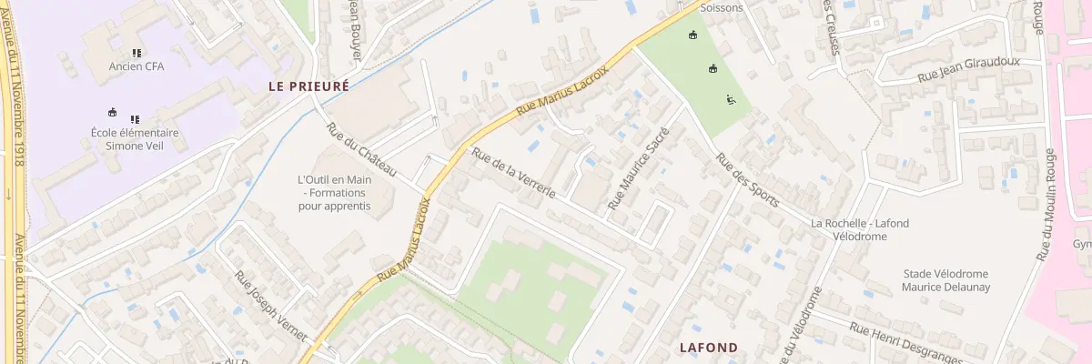 Plan du 9002 Rue de la Verrerie à La Rochelle