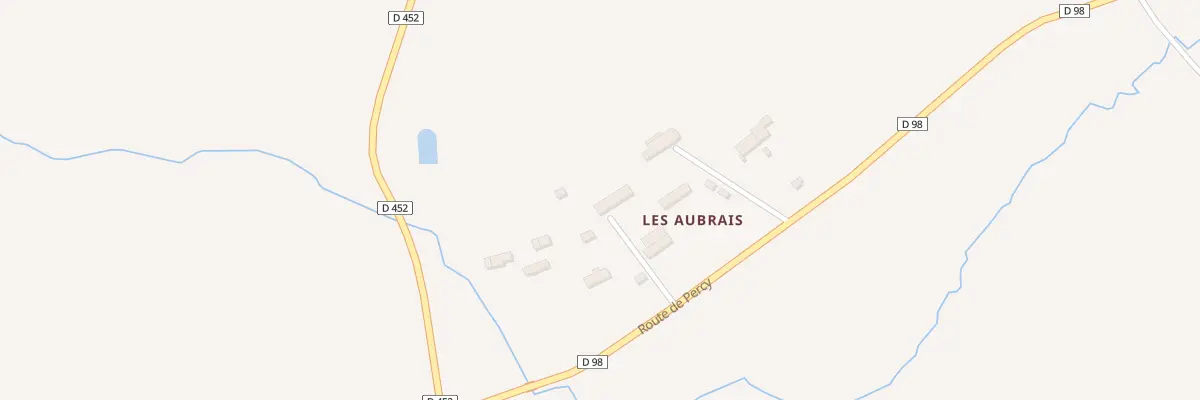 Plan du 34 Rte de Percy à Montabot