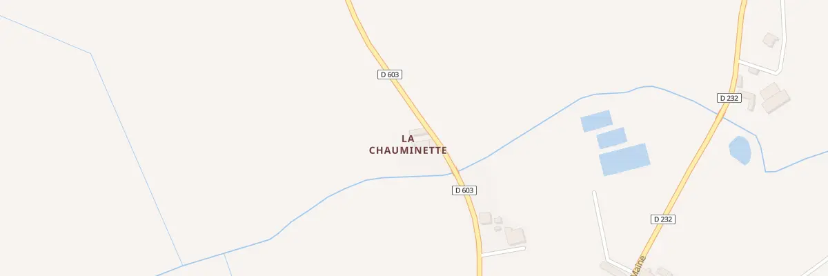 Plan du 203 Rte de la Bliniere à Fontaine-Couverte