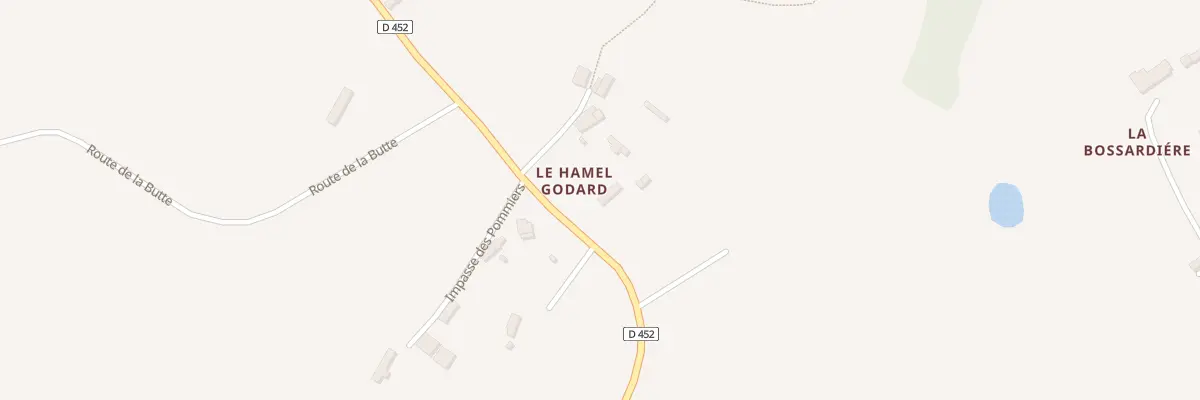 Plan du 2 Rte de Beaucoudray à Montabot