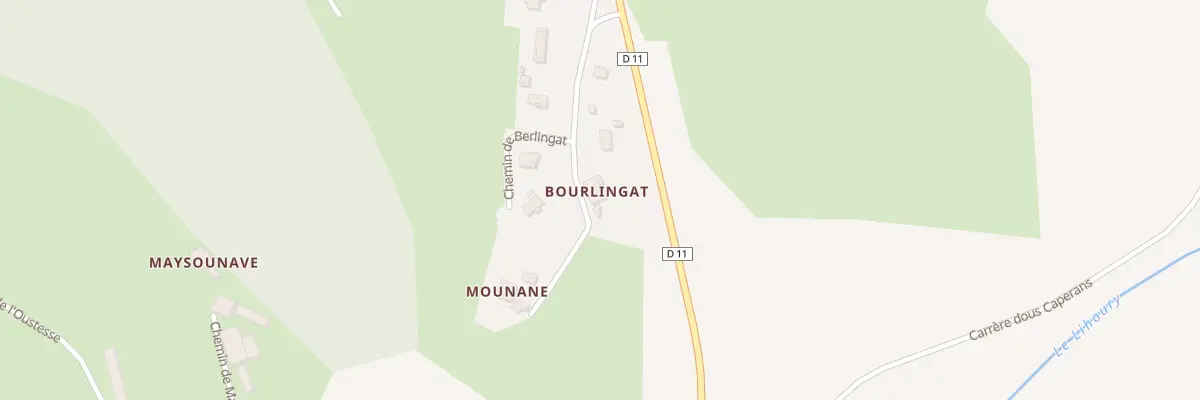 Plan du 215 Che de Mounane à Bidache
