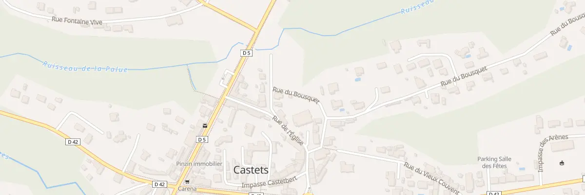 Plan du 6 Rue du Bousquet à Castets