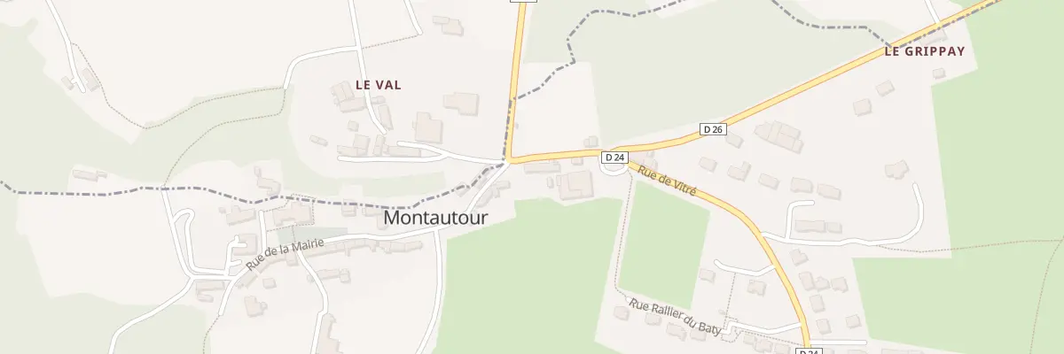 Plan du 2 Rue de la Croix Mabon à Montautour