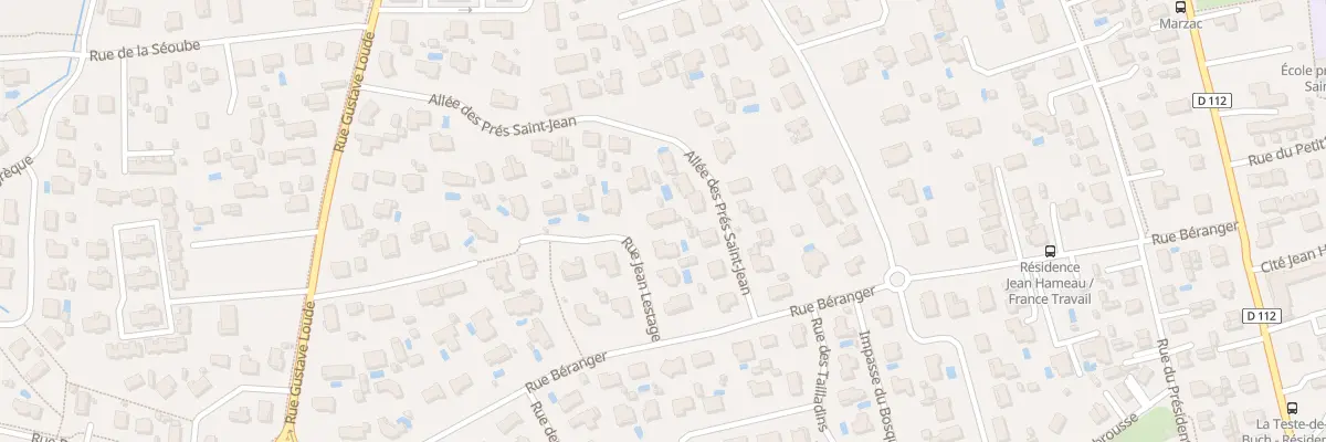 Plan du 8 Rue Jean Lestage à La Teste-de-Buch