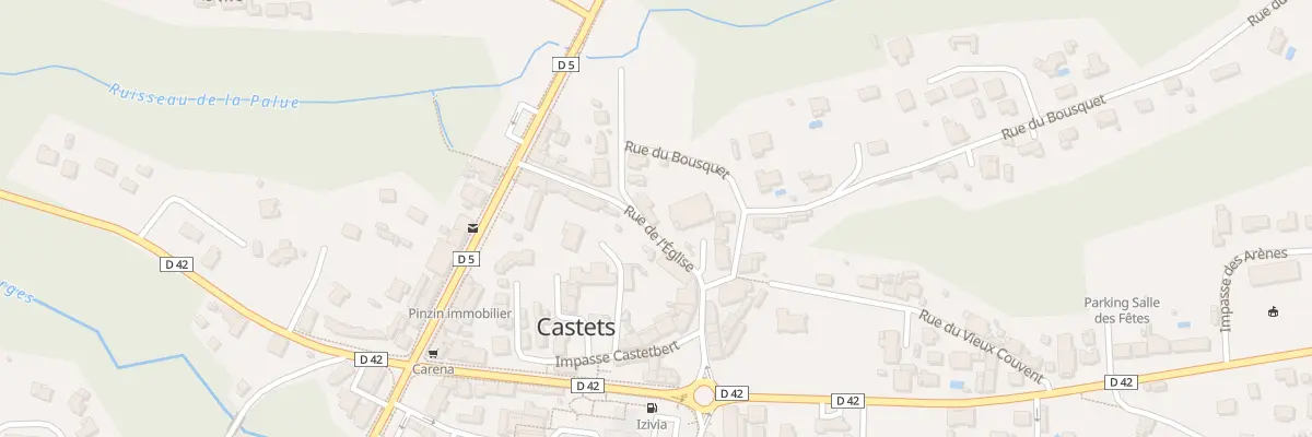Plan du 113 Rue de l’Eglise à Castets