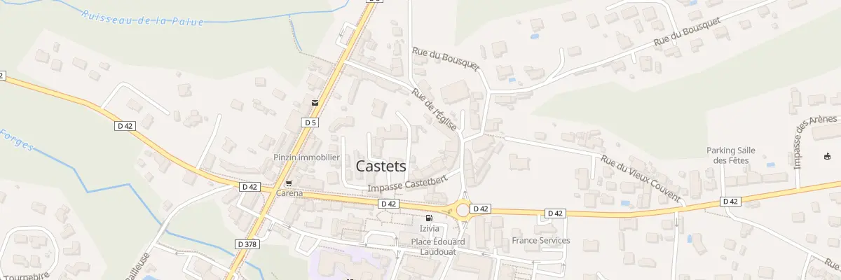 Plan du 96 Imp de Castetbert à Castets
