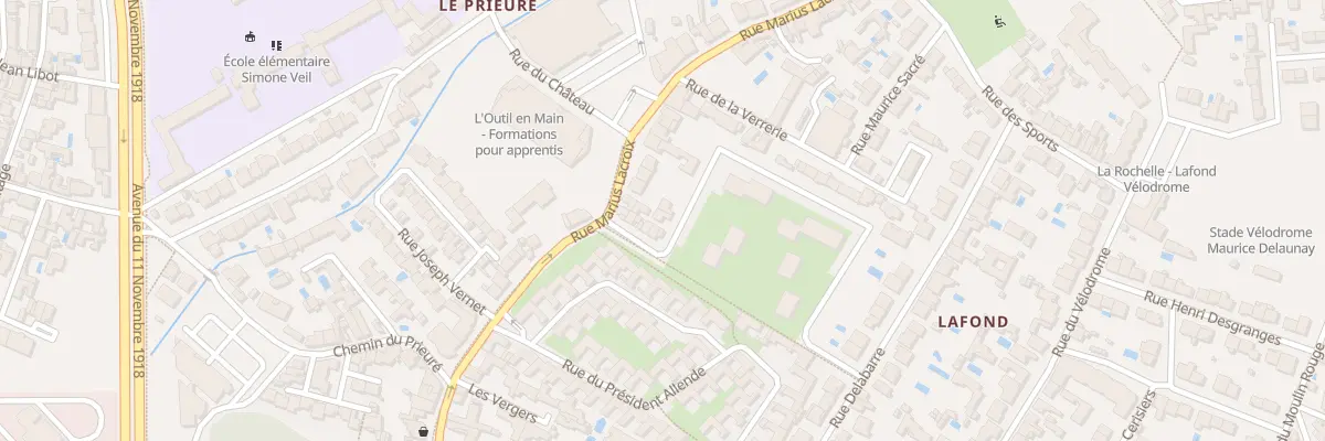 Plan du 86T Rue Marius Lacroix à La Rochelle