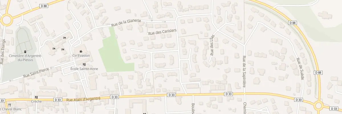 Plan du 10 Rue Port-Louis à Argentré-du-Plessis