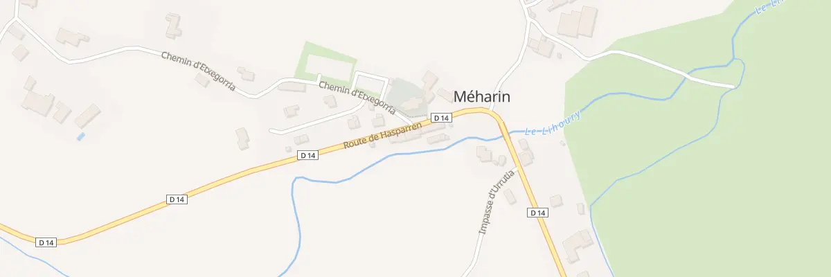 Plan du 35 Hazparneko Errepidea à Méharin