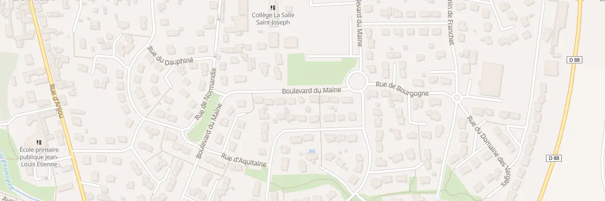 Plan du 10 Boulevard du Maine à Argentré-du-Plessis