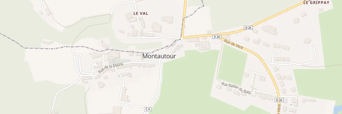 Plan du 34 Rue de la Mairie à Montautour