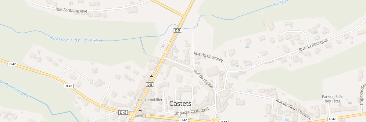Plan du 43 Rue de l’Eglise à Castets
