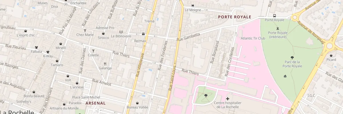 Plan du 33 Rue Saint-Louis à La Rochelle