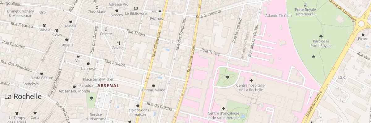 Plan du 25 Rue Saint-Louis à La Rochelle