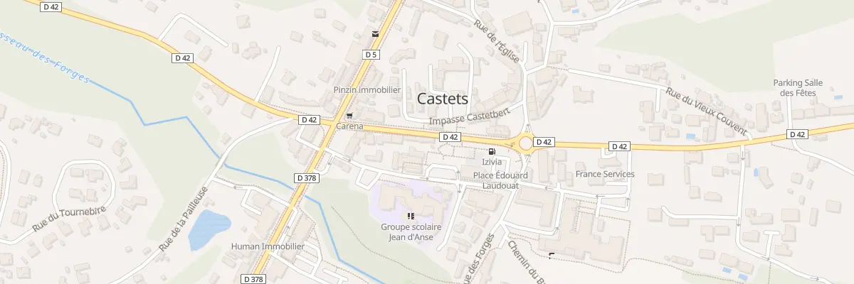 Plan du 77 Rue du Sablar à Castets