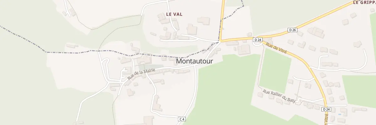 Plan du 13 Rue de la Mairie à Montautour