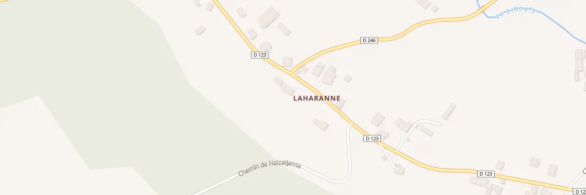 Plan du 5047 Bordagaray à Orègue