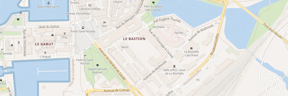 Plan du 7 Rue du Bastion Saint Nicolas à La Rochelle