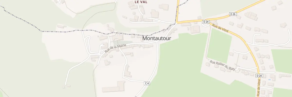 Plan du 5065 Le Bourg à Montautour