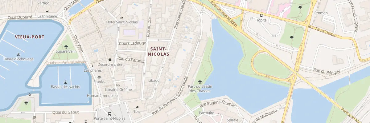 Plan du 36 Rue du Rempart St-Claude à La Rochelle