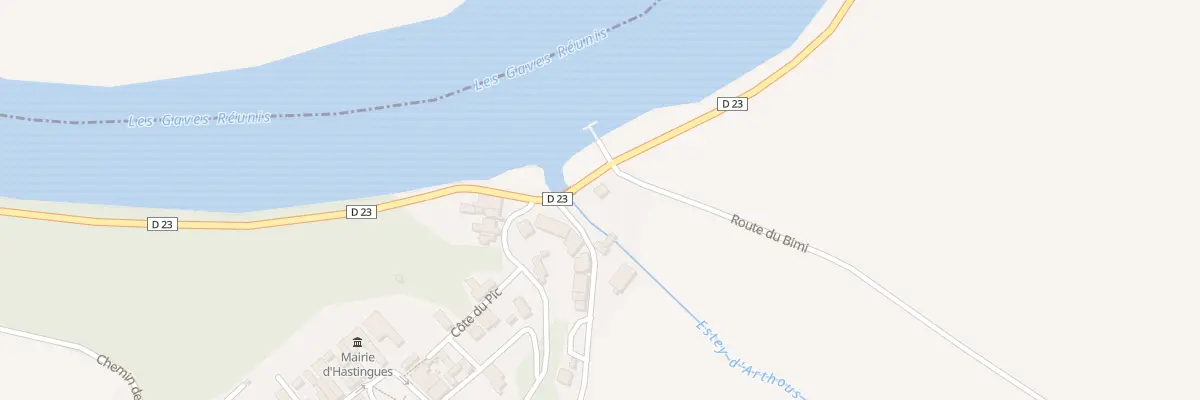 Plan du 200 Au Port à Hastingues