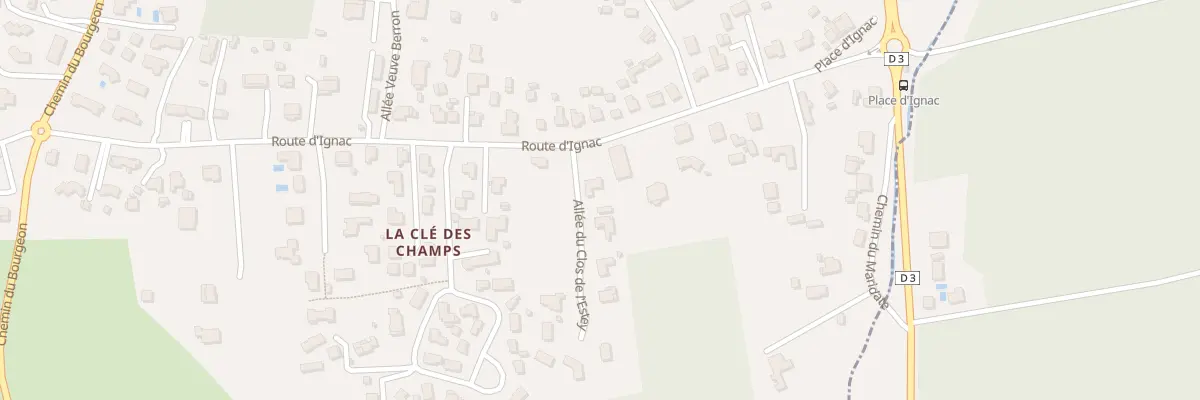 Plan du 3 All du Clos de l’Estey à Lège-Cap-Ferret