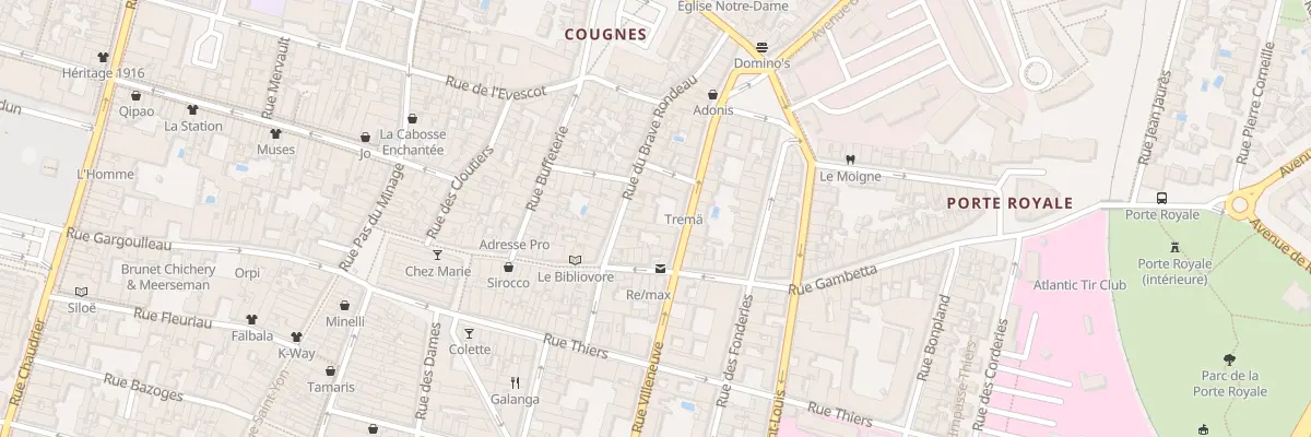 Plan du 25 Rue Villeneuve à La Rochelle