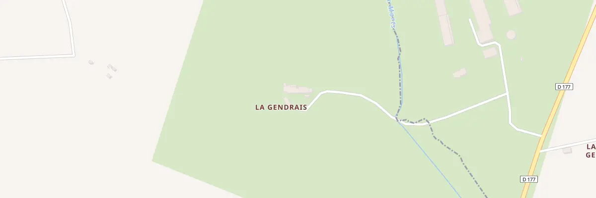 Plan du 1 La Gendrais à Landéan