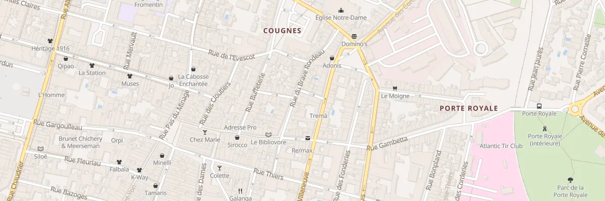 Plan du 22 Rue du Brave Rondeau à La Rochelle