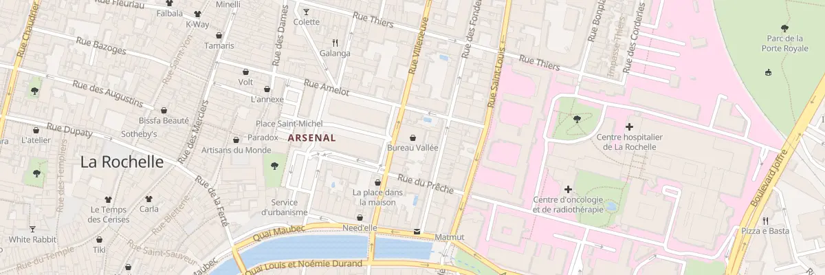 Plan du 12 Rue Villeneuve à La Rochelle