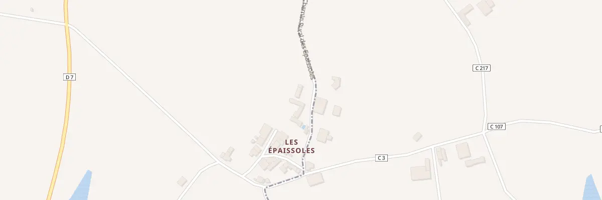 Plan du 17 Les Epaissoles aux Pineaux