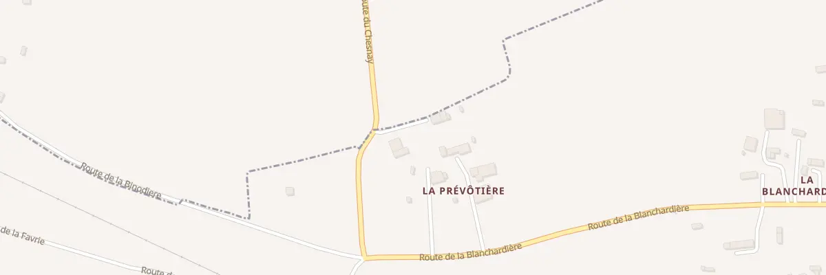 Plan du 5083 La Prevautiere à Saint-Aubin-des-Bois