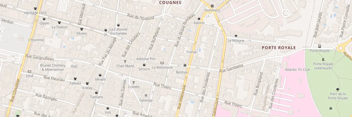 Plan du 8 Rue du Brave Rondeau à La Rochelle