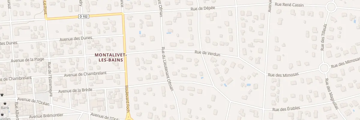 Plan du 10 Rue de Verdun à Vendays-Montalivet