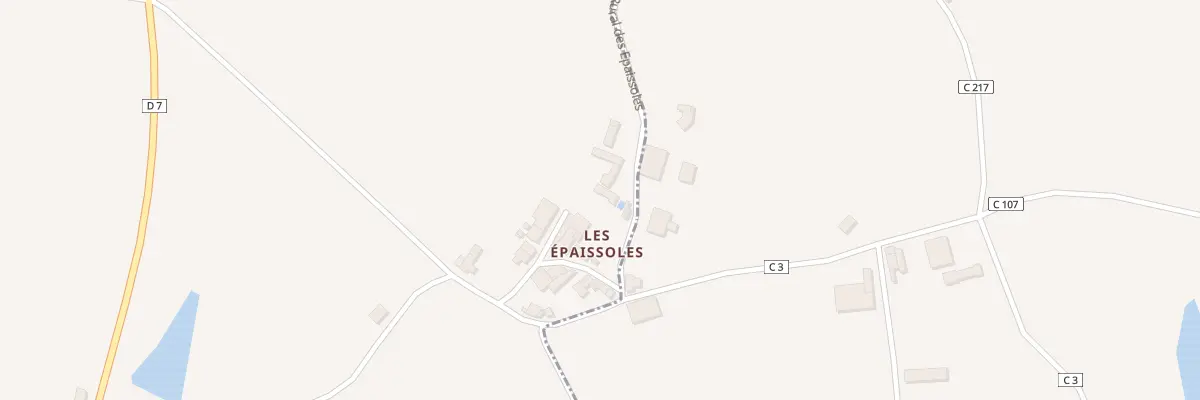 Plan du 13 Les Epaissoles aux Pineaux