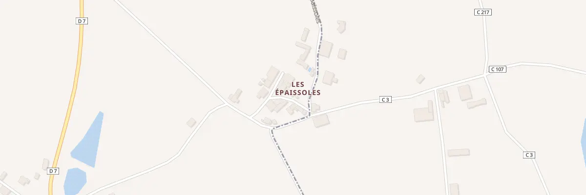 Plan du 2 Les Epaissoles à Sainte-Pexine