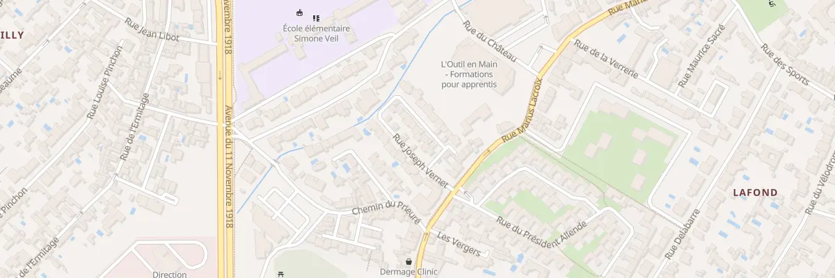 Plan du 14 Rue Joseph Vernet à La Rochelle