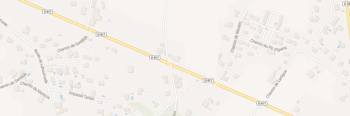 Plan du 890 Rte de Bayonne à Orthevielle