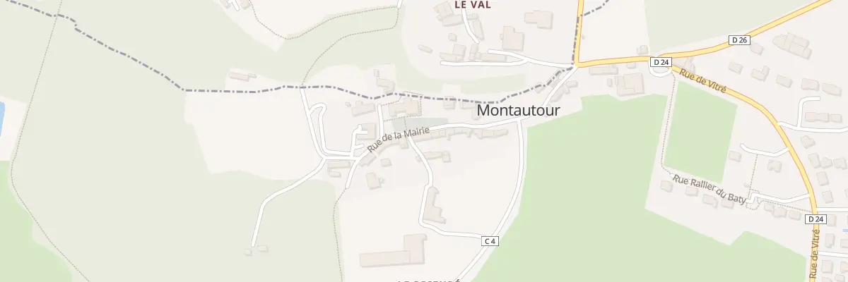 Plan du 18 Rue de la Mairie à Montautour
