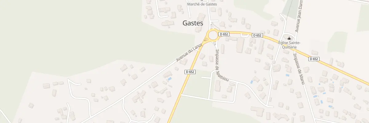 Plan du 53 Av du Lanot à Gastes