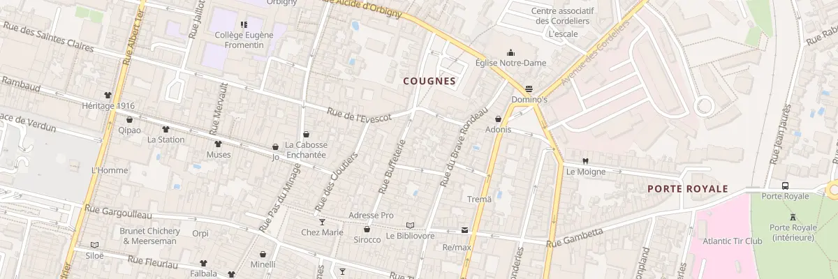 Plan du 36 Rue Buffeterie à La Rochelle