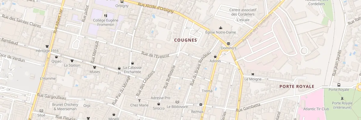 Plan du 40 Rue Buffeterie à La Rochelle