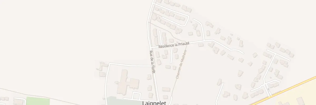 Plan du 8 Rue de la Foret à Laignelet