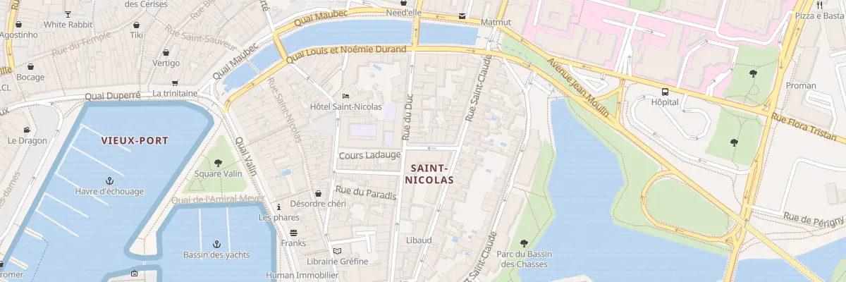 Plan du 1 Rue Comtesse à La Rochelle